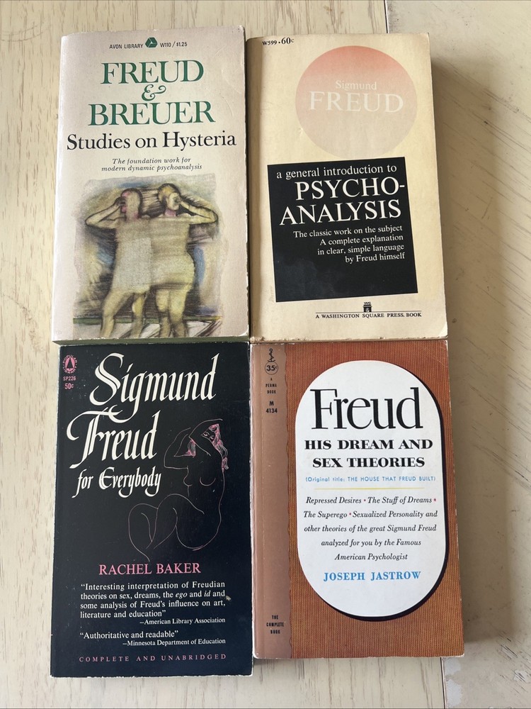 Vintage Freud Psychology 4-Book Lot: Dreams, Psychoanalysis & Hysteria Paperback