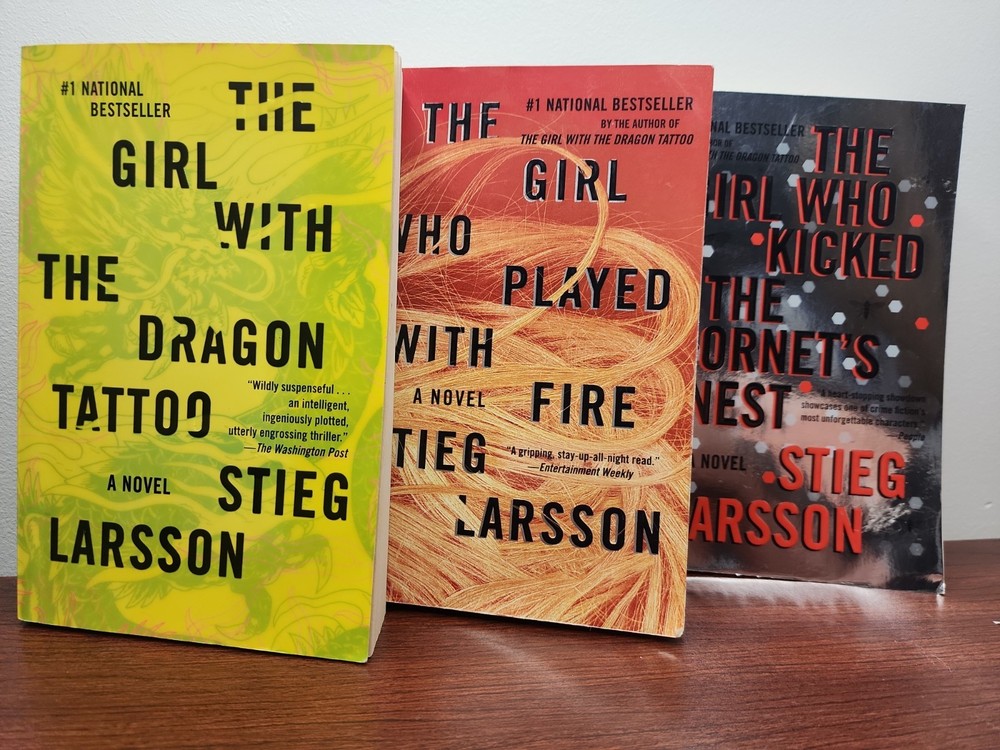 The Girl With The Dragon Tattoo Trilogy By Stieg Larsson (1st Vintage Ed, TPB)