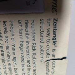 The Book of zentangle~Rick Roberts~Maria Thomas~founders of zentangle~signed