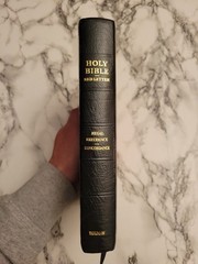 Vintage Holman Holy Bible Black French Morocco Leather Gold Red Letter Regal