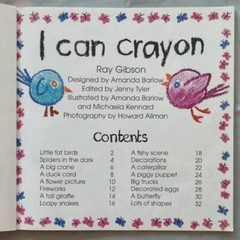 I Can Crayon by Ray Gibson Paperback Usborne Playtime Age 5 and up