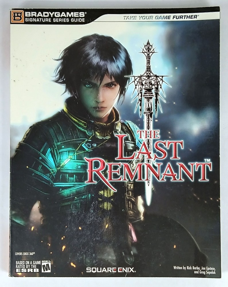 Last Remnant Game Strategy Guide 2008 Brady Games w/ 2-Sided Foldout Poster