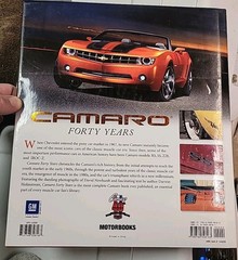 Camaro Forty Years Anniversary Book 2007 Hardcover by Darwin Holmstrom