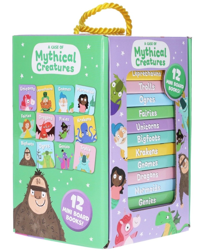 A Case of Mythical Creatures 12 Board Books- Ages 3+- By Sweet Cherry Publishing