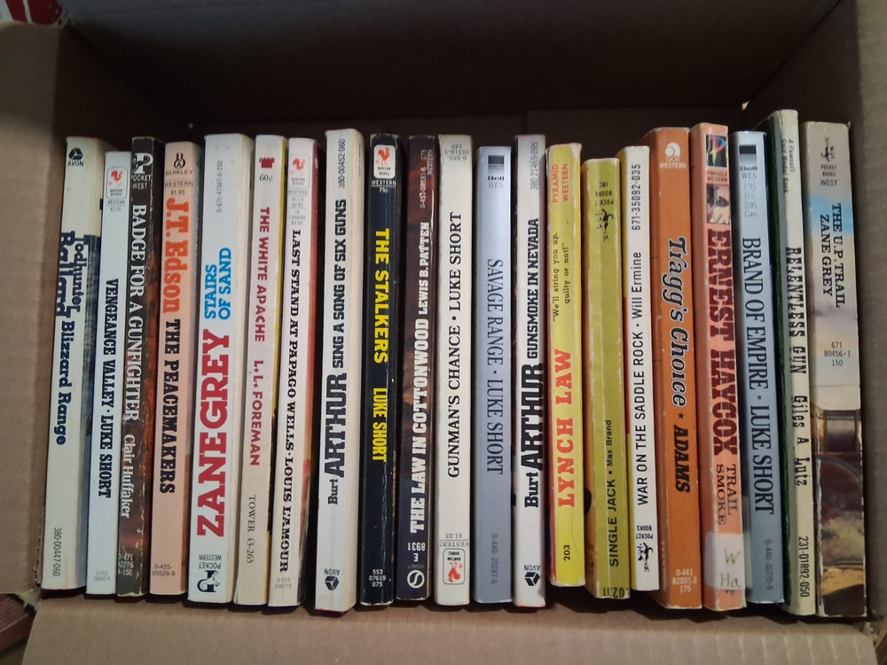 Western Book Lot (21) Zane Grey Luke Short BOX B