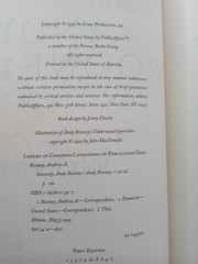 Andy Rooney Autograph CBS 60 Minutes Host Signed Book „Sincerely, Andy Rooney”