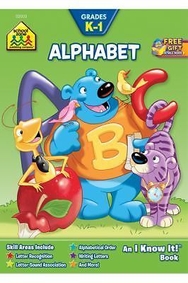 School Zone Alphabet K-1 Workbook: 32 Pages,- 0938256033, School Zone, paperback