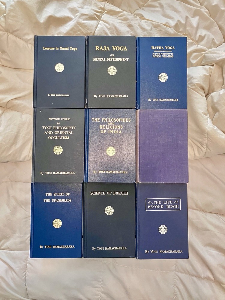 Yogi Ramacharaka 9 Book Lot Occult Metaphysical Hardcover Rare Vintage Raja Yoga