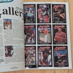 Legends Sports Magazine: Aniv. Ed Vol 4 No 5 Nov/Dec 1991 With Uncut Card Sheet