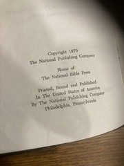Vintage 1970 Holy Bible KJV Study Edition National Bible Press