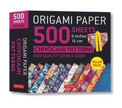 Origami Paper 500 sheets Chiyogami Patterns 6″ 15cm: Tuttle Paper:…
