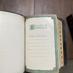 1950 KJV King James Dickson New Analytical Indexed Bible Genuine Morocco Leather