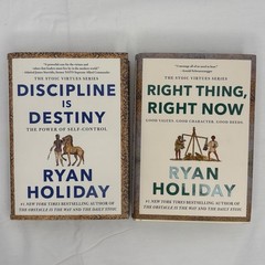 Ryan Holiday The Stoic Virtues Series 2 Book Collection Set Discipline Right