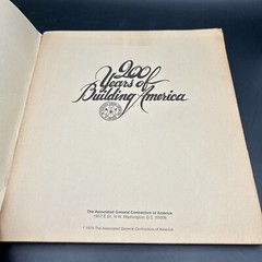 200 Years of Building America Soft Cover Contractors 1975 History Events