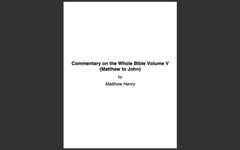 Matthew Henrys Complete Commentary Whole Bible- ALL 6 VOLUMES + Bonus Version-CD