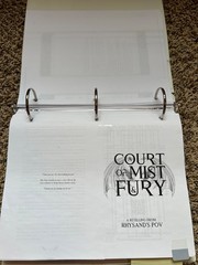 ACOTAR MIST & FURY, 2 RHYSANDS POV Binder Bound Illyrian Tremors