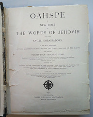 Oahspe: A New Bible In The Words Of Jehovih by John Ballou Newbrough – 1891 – HC