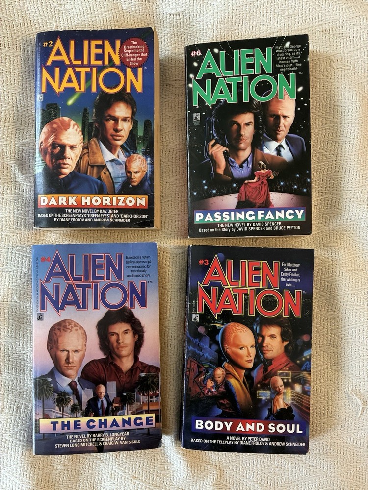 Alien Nation TV Series Paperback Book Lot Volumes 2 3 4 6 1993 Pocket Books