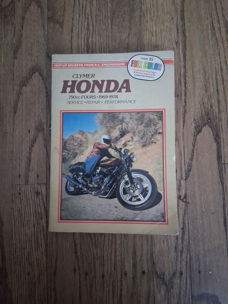 Honda Motorcycle Manual CB750 SOHC Fours 1969-1978 by Clymer – Service Manual