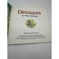 Random House Dinosaurs Book Kids Multi Vintage 1977 Peter Zallinger