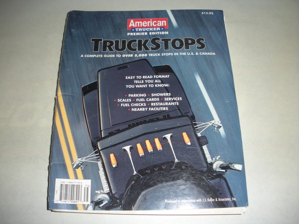 American Trucker Premier Edition Truckstops Book 1996 Spiral Binding 376 Pages