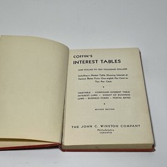 Coffin’s Interest Tables HC 1953 John C. Winston Co. 138 Pages Financial Math