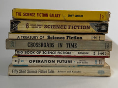 Groff Conklin Science Fiction Books Lot 7 Operation Future, Crossroads in Time +
