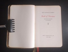 THE CATHOLIC FAMILY BOOK OF NOVENAS – John J. Crawley, Publisher (Leather) 1956