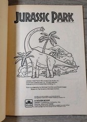 UNUSED Vintage 1993 Jurassic Park Coloring Book Dinosaurs