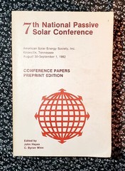 7th National Passive Solar Conference, John Hayes, Preprint Edition Vol. 7, 1982