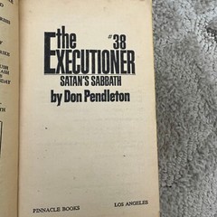 Satan’s Sabbath Action Paperback Book by Don Pendleton Adventure 1980