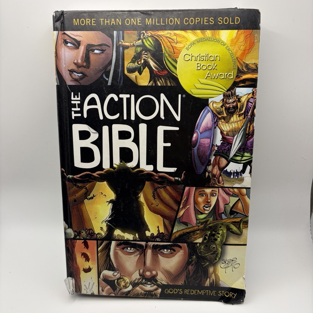 David C Cook The Action Bible Hardcover Sergio Cariello Illustrated