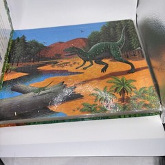Jigsaw Dinosaurs by Anne Sharp. (2000, Hardcover) jigsaw puzzles in a book form