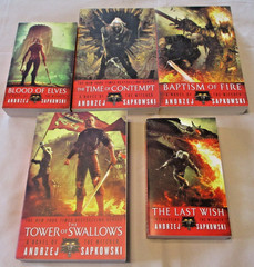 Andrzej Sapkowski THE WITCHER Saga 5 PB Fantasy Lot #1-4+ Prequel MONSTER HUNTER