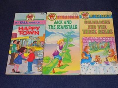 7 TOTAL Preschool Press My Tall Book of HAPPY TOWN forest animals Dinosaurs 1989