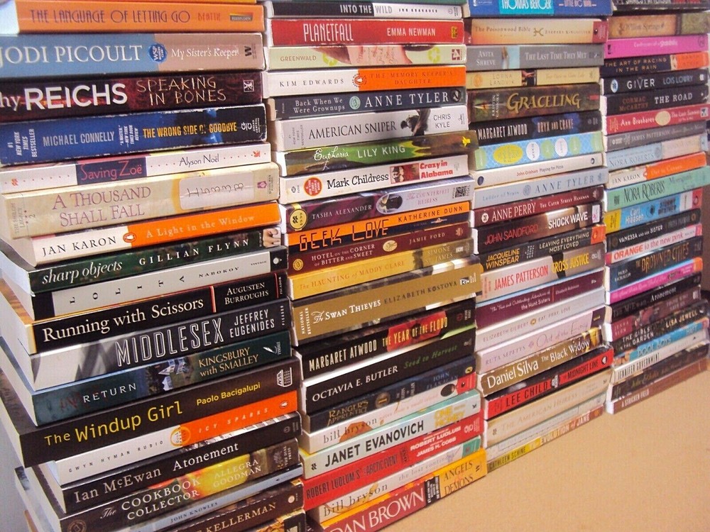RANDOM MIX Lot 10 Large Trade Size PB Fiction Literature All category For Women