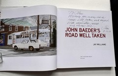 John Baeder’s Road Well Taken 2015 by Jay Williams HC DJ Not ex-library