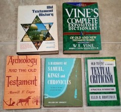 5 Books on Old Testament Studies. 4 Hardcover, 1 Paperback. 1960-1990s.