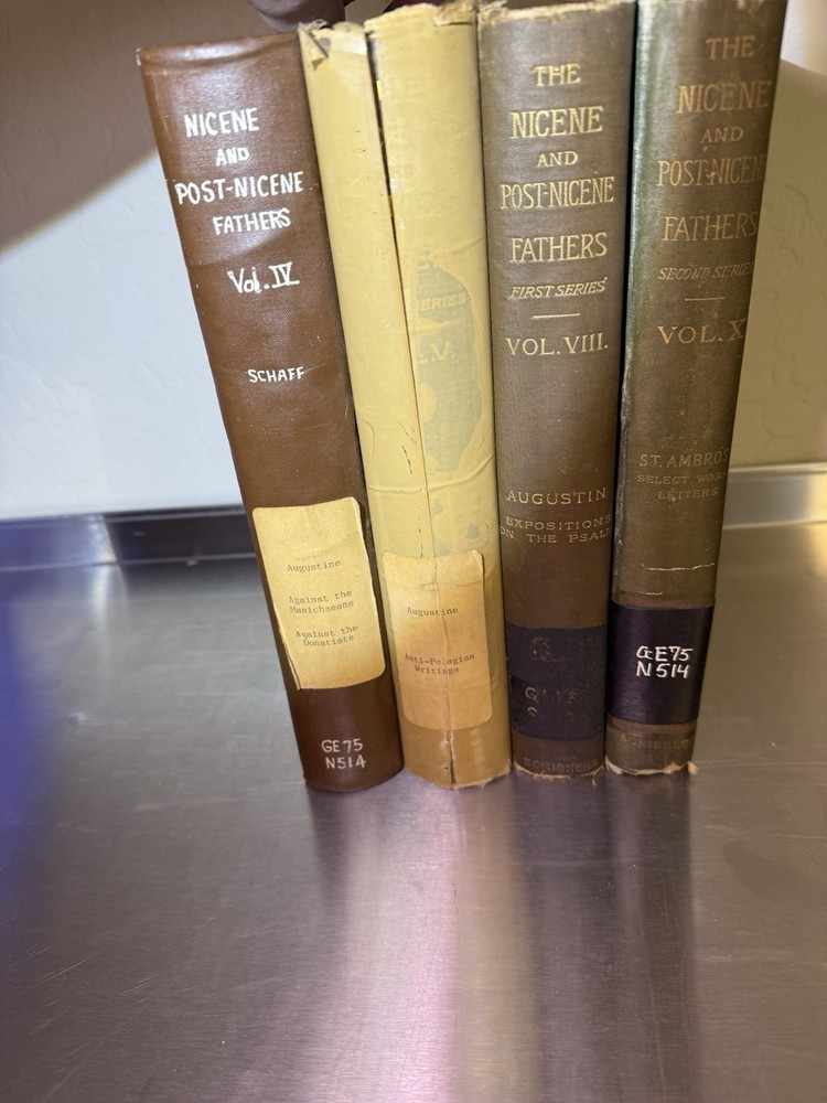 Nicene and Post-Nicene Fathers Vol. 4, 5, 8, and 10, Antique, Christian History