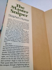 Very Rare The Master Sniper Stepen Hunter 1980 Vintage Debut Book w/ Dust Jacket