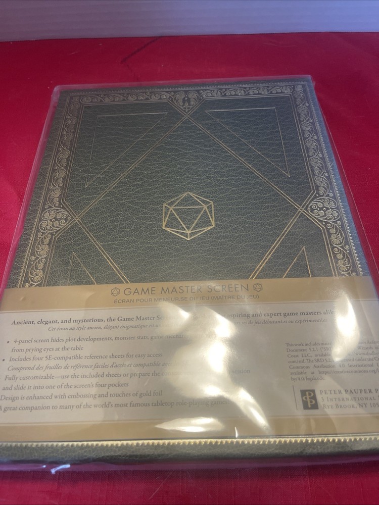 RPG Game Master Screen by Inc. Peter Pauper Press (2026, Merchandise, Other)