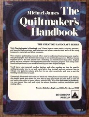 1978 THE QUILTMAKER’S HANDBOOK MICHAEL JAMES A GUIDE TO DESIGN EXC B381