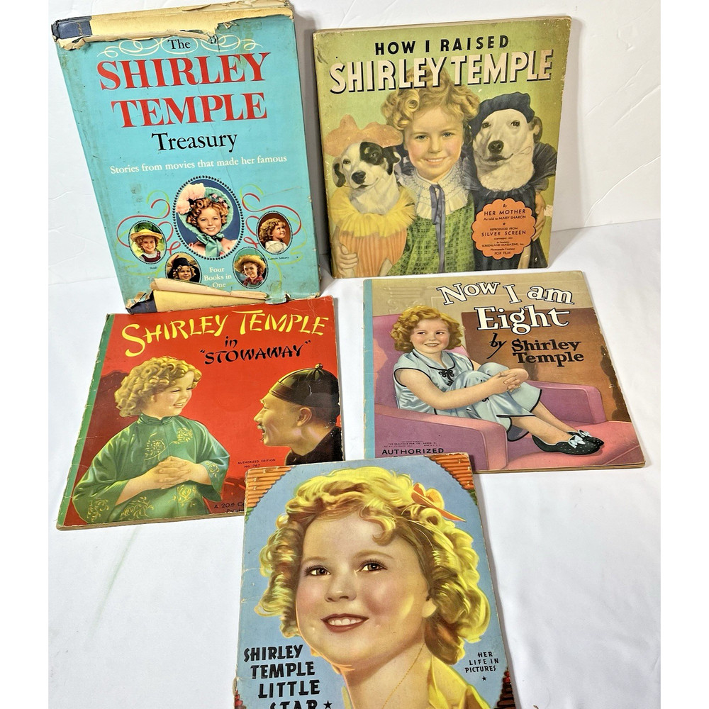 5 Shirley Temple Story Books Authorized Editions Movie Saalfield 1930s 1960s