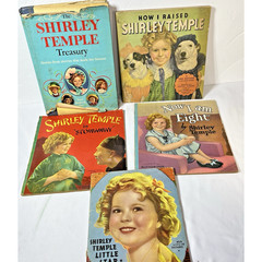 5 Shirley Temple Story Books Authorized Editions Movie Saalfield 1930s 1960s