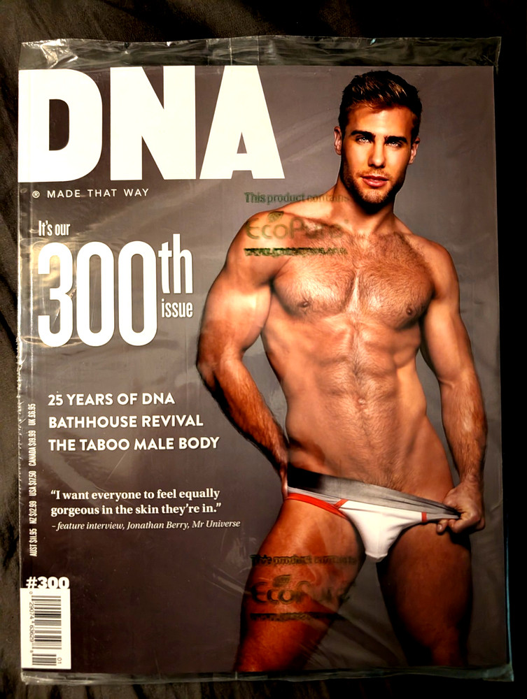 DNA Magazine #300 Gay Interest! JONATHAN BERRY BRETT JOSEPH KOSTIN BENJI CONDI!