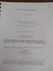 Star Crossed Voyagers 3 Star Trek Voyager Zine Fanzine 1994