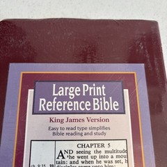 Large Print Reference Bible by Not Available (Imitation Leather)