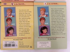 A To Z Mysteries Books by Ron Roy: A, B, C, E, F (D not incl). Titles in Photos.