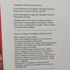 Grace Bonney In the Company of Women Hardcover (2016) Artisan Women in Business