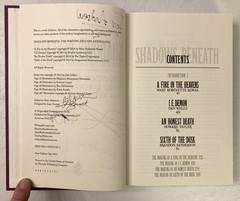 SIGNED X7 Shadows Beneath Writing Excuses Anthology 1st/1st HC/DJ LikeNEW